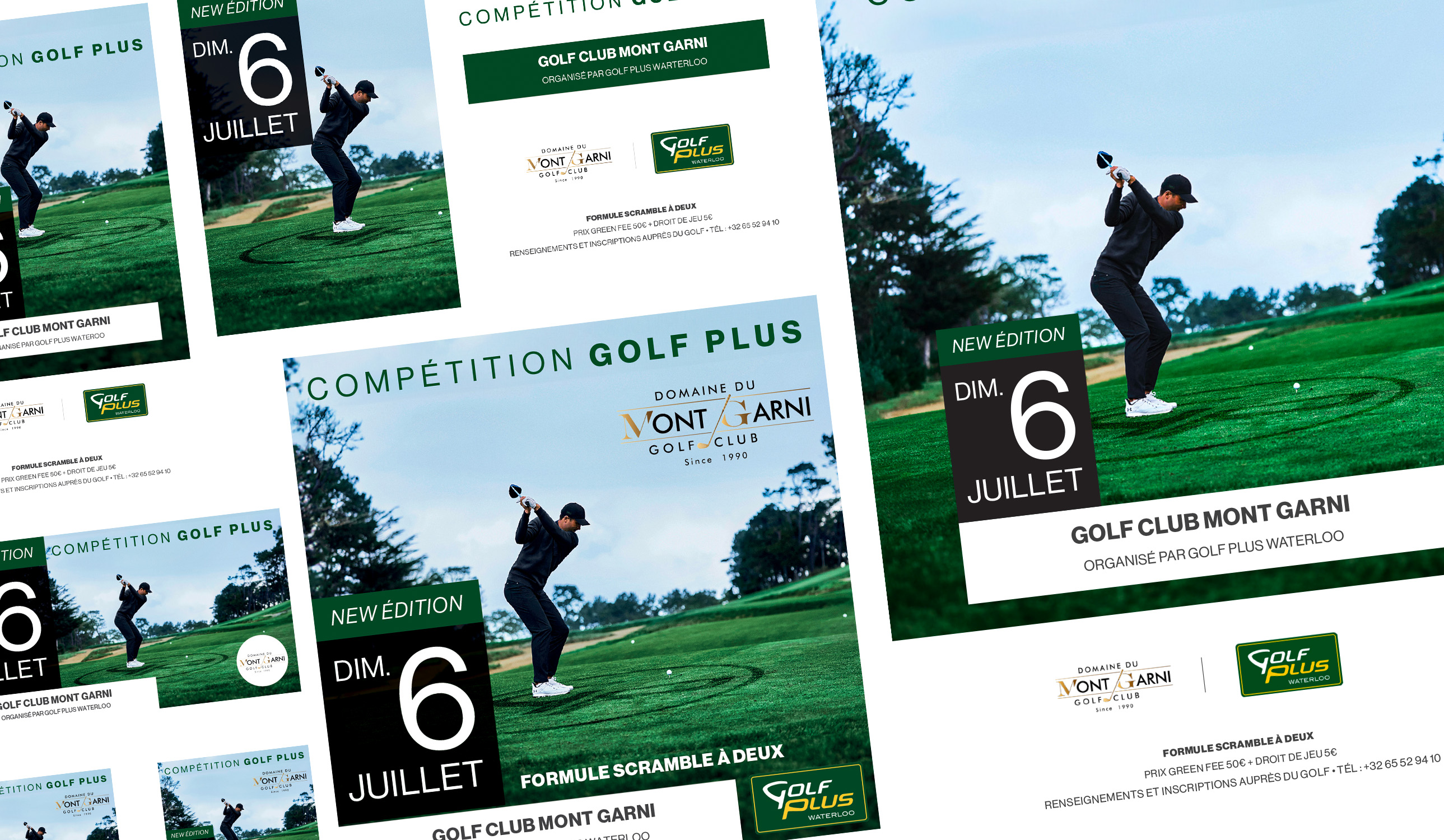 Golf Plus competitions declinaisons Mont Garni, événementiel Golf Plus par Florent Andarelli